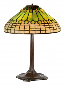 Tiffany Studios, New York Jewel and Feather Table Lamp